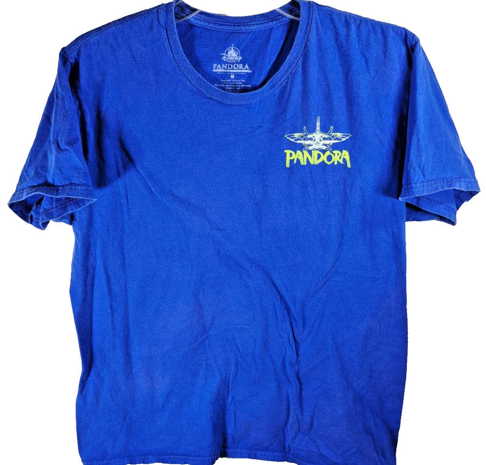 Disney Parks Pandora T-shirt Medium Blue World of Avatar Rules to Survive